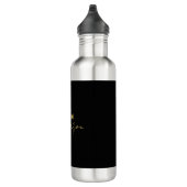 Gouden zwarte kleur elegante moderne minimalistisc waterfles  (Rechts)