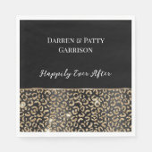 Gouden zwarte luipaard servet (Voorkant)