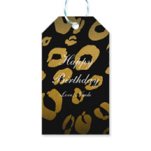Gouden & Zwarte Luipaardprint Chic Feestcadeaubijs
