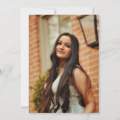 Gouden zwarte PHOTO BASE voor vellum afstuderen Bedankkaart (Voorkant)