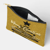 Gouden Zwarte Pouch Etui (Open)