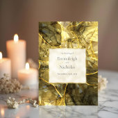 Gouden Zwarte Topaas Edelsteen Trouwprogramma's Drieluik Programma