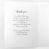 Gouden Zwarte Topaas Edelsteen Trouwprogramma's Drieluik Programma (Binnenzijde eerst)