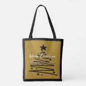Gouden Zwarte Tote Bag (Achterkant)