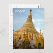 gouden zweedse yangon briefkaart (Voorkant / Achterkant)