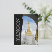 gouden zweedse yangon briefkaart (Staand voorkant)