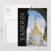 gouden zweedse yangon briefkaart (Voorkant / Achterkant)