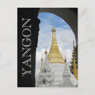 gouden zweedse yangon briefkaart