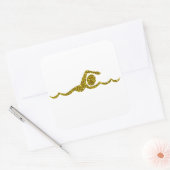 Gouden Zwemmen Sticker (Envelop)