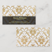 Gouden zwenkelaarster visitekaartje (Voorkant / Achterkant)