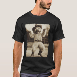 Goudendoodle grappige cowboy hond t-shirt