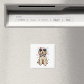 Goudendoodle hond 250ste verjaardag patriottisch magneet (Insitu (Vaatwasser))