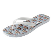 Goudendoodle Hond Kerst Feestelijk Teenslippers (Schuin)