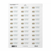 Goudendoodle Honden Vissen Etiket (Full Sheet)