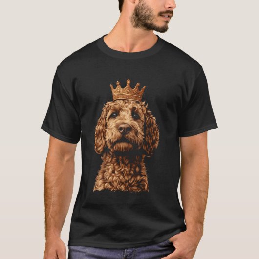 Goudendoodle Koning Kroon T-shirt (Voorkant)