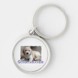 Goudendoodle Kunst Sleutelhanger