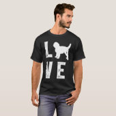 Goudendoodle Liefde T-shirt (Voorkant volledig)