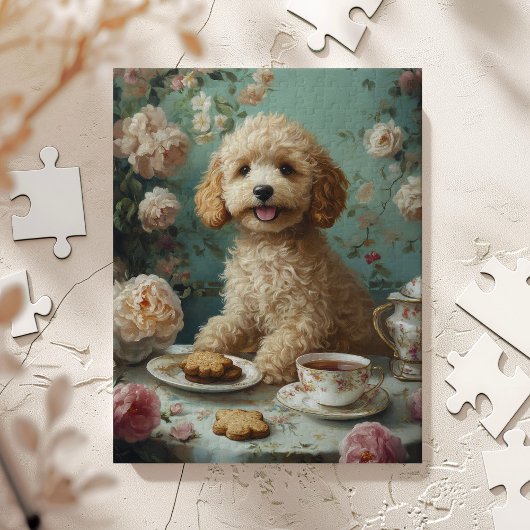 Goudendoodle Theepartij Kunst Legpuzzel