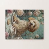 Goudendoodle Theepartij Kunst Legpuzzel (Horizontaal)