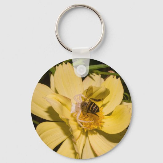 Goudenroedeekspinne Sleutelhanger (Voorkant)