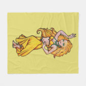 Goudens Buikdanser Fleece Deken (Voorkant (Horizontaal))