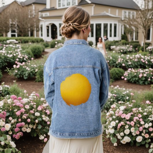 Goudenwortel Denim Jacket (Huwelijk Achterkant)