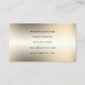 Goudfaux metallische textuur visitekaartje (Achterkant)