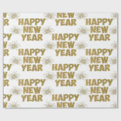 goudfijne vuurwerktuigen van het nieuwe jaar cadeaupapier (Vlak)