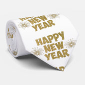 goudfijne vuurwerktuigen van het nieuwe jaar stropdas (Opgerold)