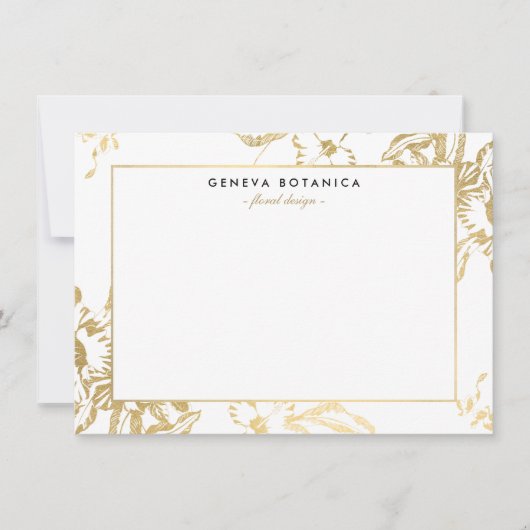 goudflespatroon Witte platte noot Kaart (Voorkant)