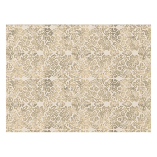 goudfloral Damask Tablecloth Tafelkleed (Voorkant (Horizontaal))