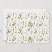 goudflorale baby showers uitnodiging (Achterkant)