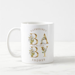 goudflorale letters baby shower monogram koffiemok
