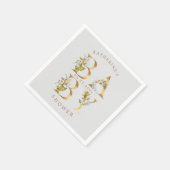 goudflorale letters baby shower monogram servet (Hoek)