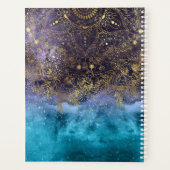 Goudflorale mandala en confetti afbeelding planner (Achterkant)