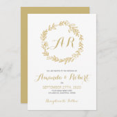 Goudflorazen Save The Date (Voorkant / Achterkant)