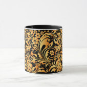 goudflorpatroon mok (Midden)