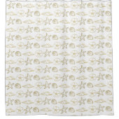 goudfluitjes, blik, zwart, wit douchegordijn (Voorkant)