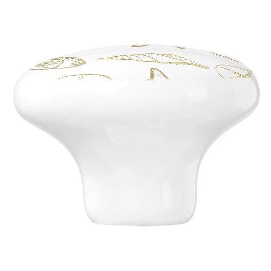 goudfluitjes, blik, zwart, wit keramische knop (Zijkant)