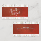 Goudfolie Abstracte lederen achtergrond Visitekaartje (Voorkant / Achterkant)