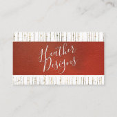 Goudfolie Abstracte lederen achtergrond Visitekaartje (Voorkant)