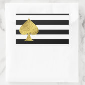 Goudfolie Ace van schoppen Stickers (Tas)