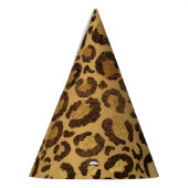 Goudfolie Cheetah Pattern Oerwoud Verjaardagsfeest Feesthoedjes (Links)