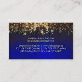  goudfolie confetti blue visitekaartje (Achterkant)