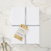 Goudfolie Confetti bruiloft Cadeaulabel (Met Touw)