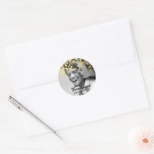 Goudfolie Confetti Custom Photo Favor Sticker (Envelop)