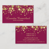 Goudfolie Confetti op Visitekaartje (Voorkant / Achterkant)