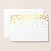 Goudfolie Confetti Stippen Bruiloft Save the Date Folie Kaarten (Met envelop)