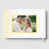 Goudfolie Confetti Stippen Fotobruiloft Gastenboek (Achterkant)