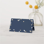 Goudfolie Confetti Vrijgezellenfeest Plaatskaartje (Achterkant)